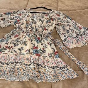 Flying Tomato Multicolor Floral Long Sleeve Dress